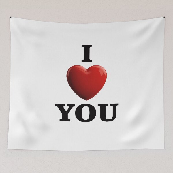 Item preview,  I love You black inscription and heart designed and sold by Schamann.