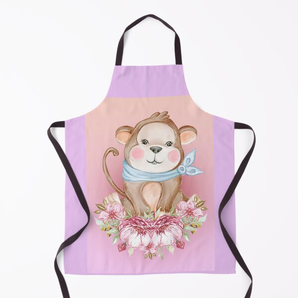 Item preview, baby monkey on a pink background designed and sold by trickydee.