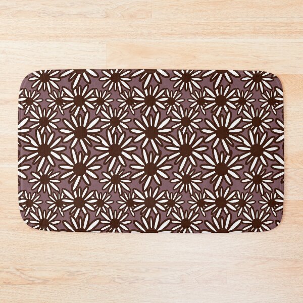Item preview, Spring And Summer White Daisies Pattern In Muted Colors Mulberry designed and sold by scorpiolane.