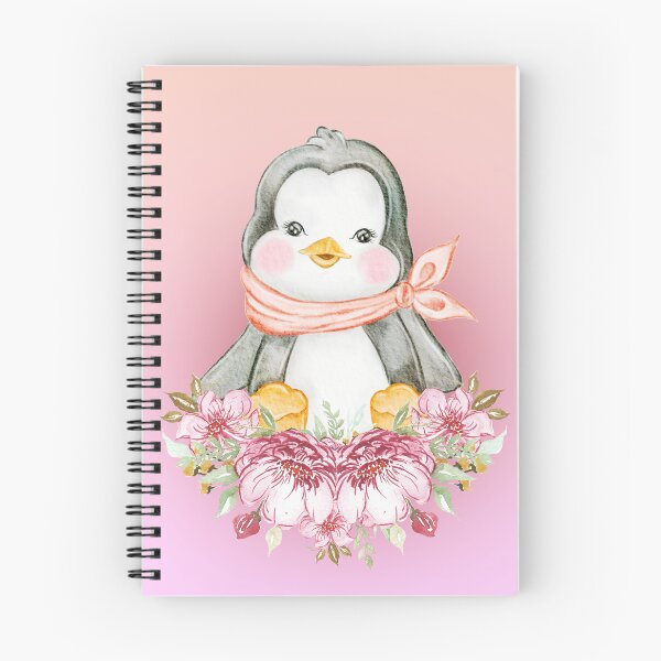 Item preview, baby penguin on a pink background designed and sold by trickydee.