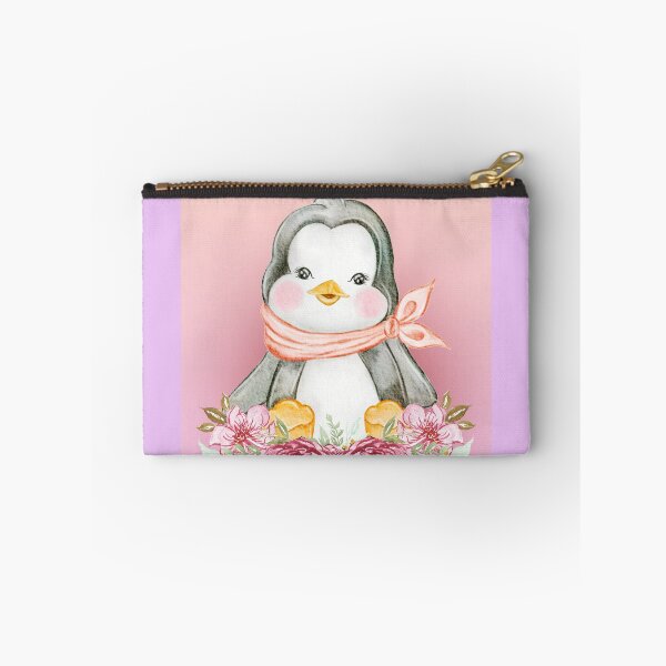 Item preview, baby penguin on a pink background designed and sold by trickydee.