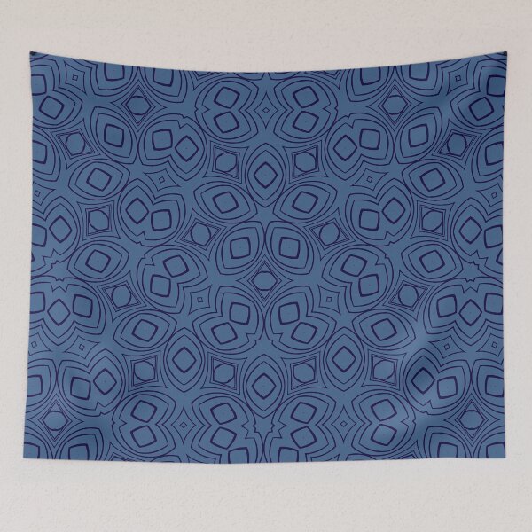 Item preview, Apple, Geometric / Abstract, Vector Shapes Overlayed In , Dark Blue, And Cobalt. designed and sold by I-Desire.