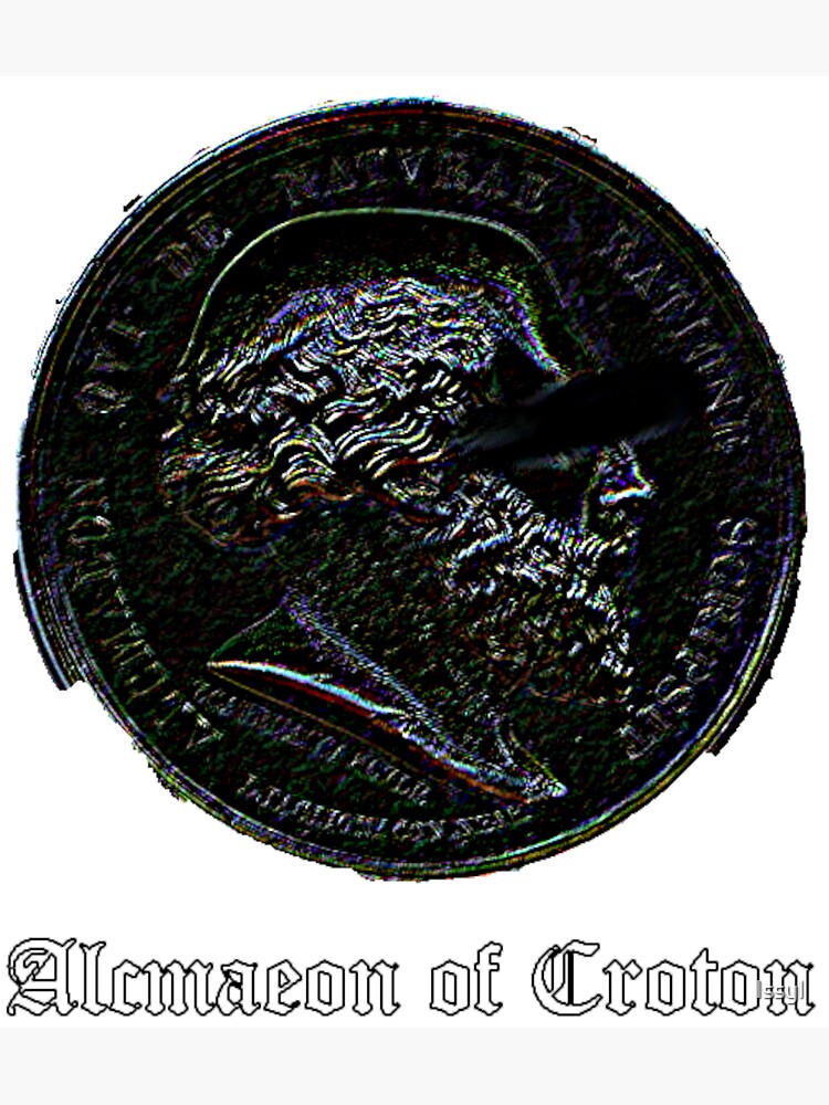 "Alcmaeon of Croton" Sticker by Issyl | Redbubble