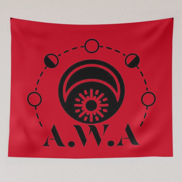 Item preview, Official Logo Black on Red designed and sold by AWAOfficial.