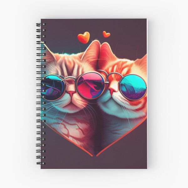 Artikelvorschau, paar katzen valentinstag mit sonnenbrille herz entworfen und verkauft von spreadtee2.