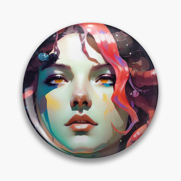 Item preview, Vibrant Medusa Painting designed and sold by dedheadthreads.