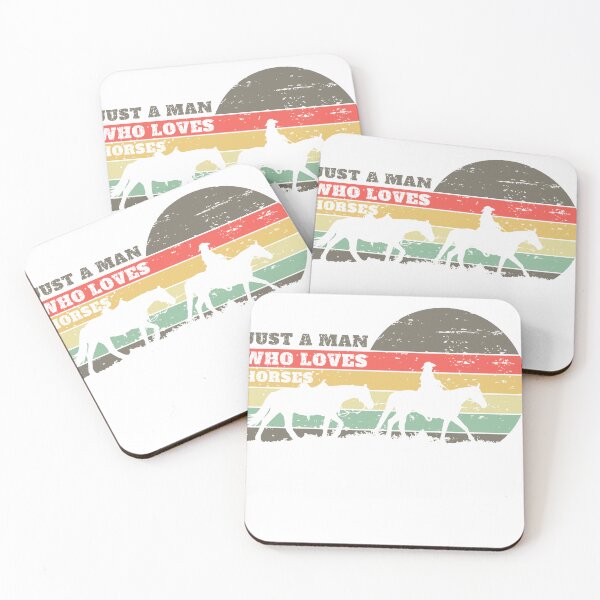 Item preview, Just A Man Who Loves Horses, cool design for men who love horses designed and sold by Sun Rise.