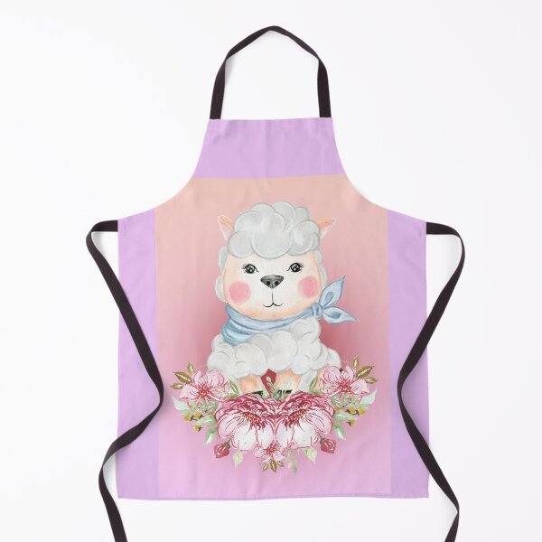 Item preview, baby sheep lamb on a pink background  designed and sold by trickydee.