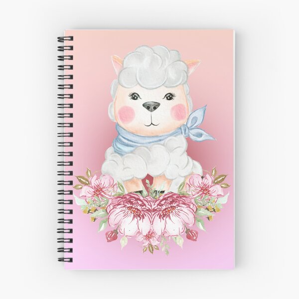 Item preview, baby sheep lamb on a pink background  designed and sold by trickydee.