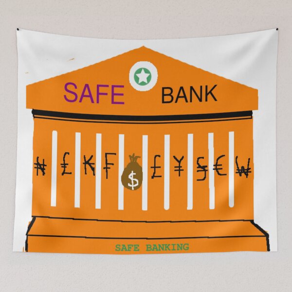 Item preview, Orange Safe Bank Pattern designed and sold by 3triadstore.