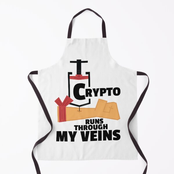 Item preview, Crypto Runs Through My Veins Shot Arm Injection Cryptocurrency Meme IV Vaccine Man Cave Junkie Addict designed and sold by doseofwin.