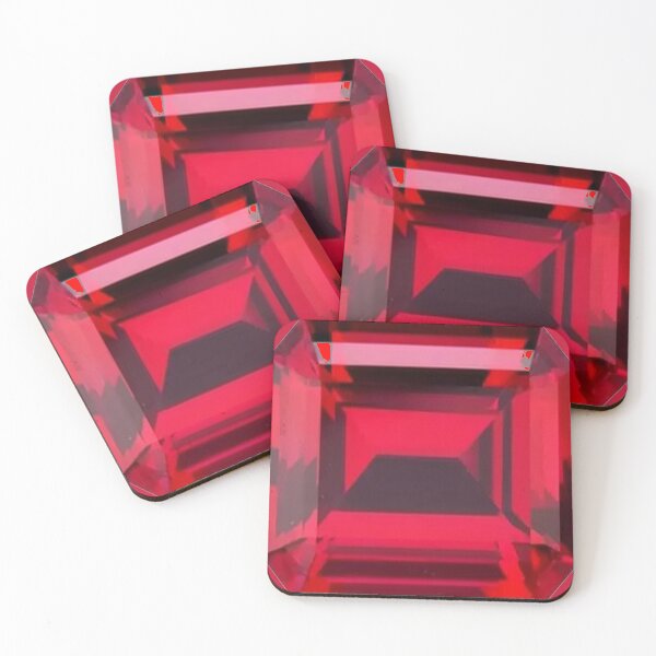 Item preview, RED RUBY GEMS PATTERN JULY BIRTHSTONE ART designed and sold by sharlesart.