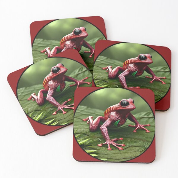 Item preview, Red jungle frog designed and sold by StarDust43.