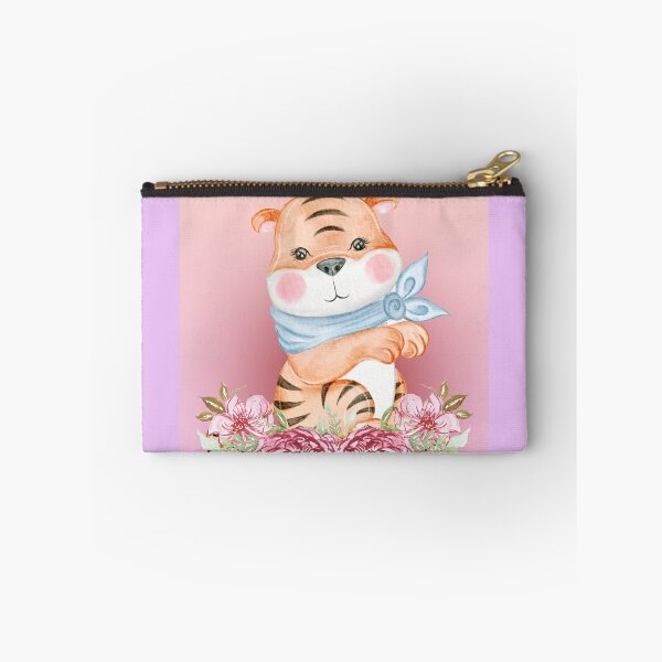 Item preview, baby tiger on a pink background designed and sold by trickydee.