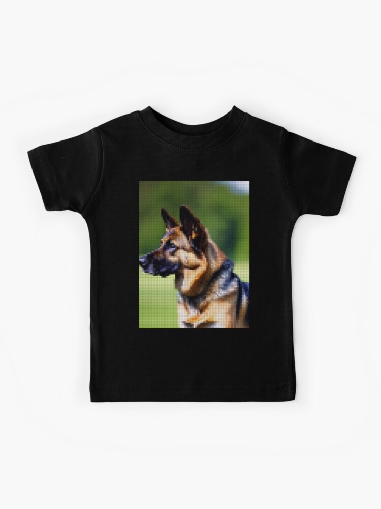 German Shepherd Mosaic Kids T-Shirt