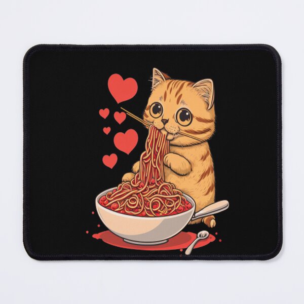 Item preview, Valentines Day cat eating spaghetti, funny designed and sold by PROgo ⭐⭐⭐⭐⭐ (3,993).