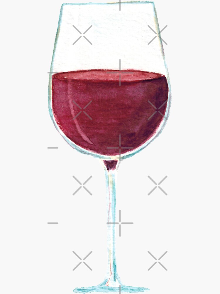 Glass with red wine by FuzzyLogicKate