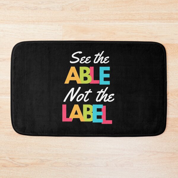 Item preview, See the able not the label autism awareness quote  designed and sold by Basma Store.