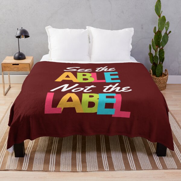 Item preview, See the able not the label autism awareness quote  designed and sold by Basma Store.