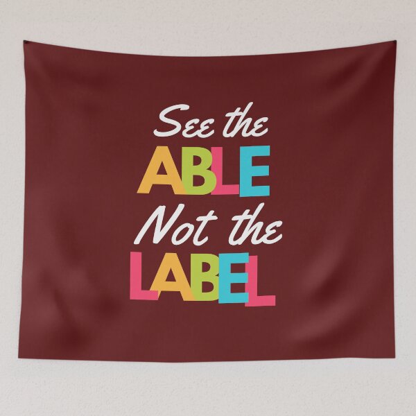 Item preview, See the able not the label autism awareness quote  designed and sold by Basma Store.