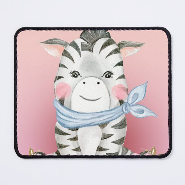 Item preview, baby zebra on a pink background designed and sold by trickydee.