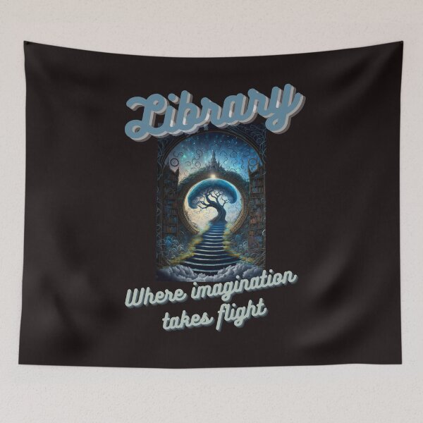 Item preview, Libraries: where imagination takes flight designed and sold by Top-Bot.
