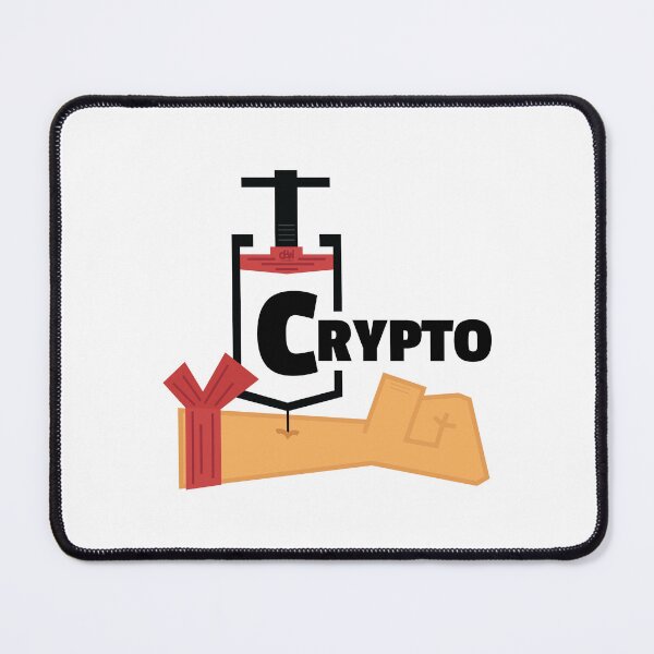 Item preview, Crypto Shot Arm Injection Cryptocurrency Meme IV Vaccine Man Cave Junkie Addict designed and sold by doseofwin.