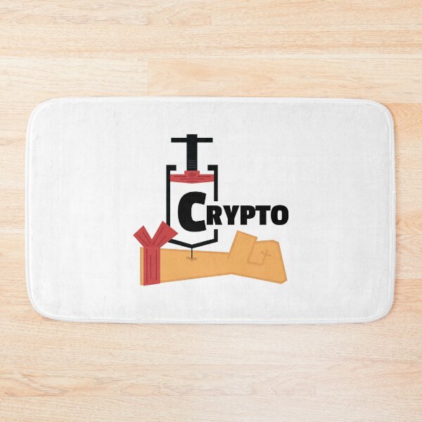 Item preview, Crypto Shot Arm Injection Cryptocurrency Meme IV Vaccine Man Cave Junkie Addict designed and sold by doseofwin.