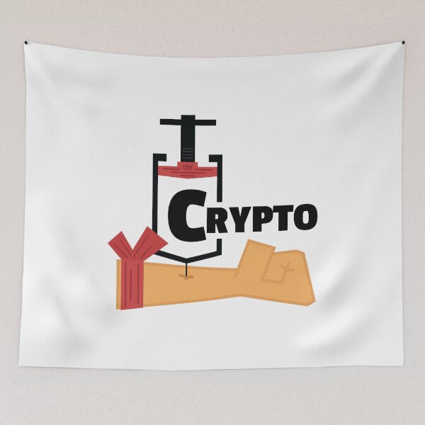 Item preview, Crypto Shot Arm Injection Cryptocurrency Meme IV Vaccine Man Cave Junkie Addict designed and sold by doseofwin.
