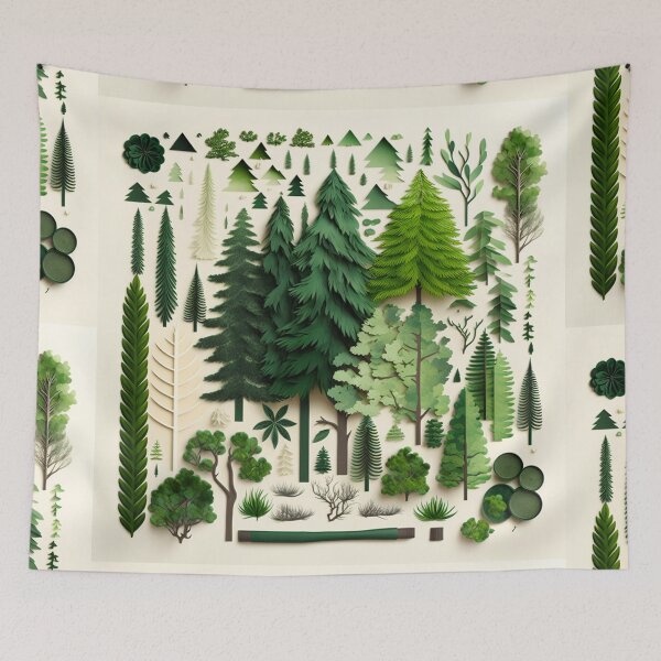 Item preview, Wonderland Pine Forest designed and sold by artecomia.