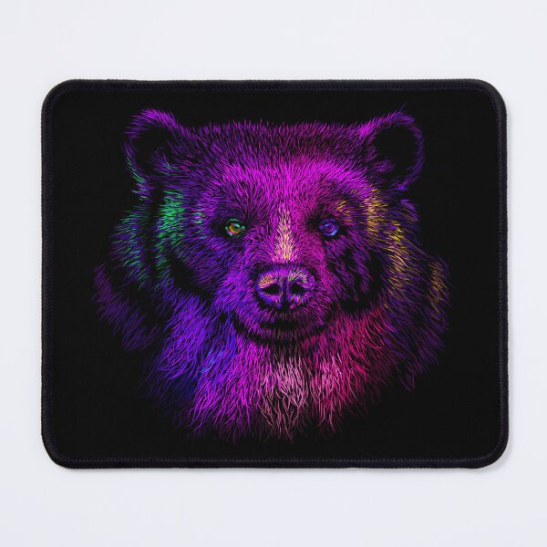 Item preview, Spectacled bear abstract neon colors designed and sold by Bcolors.