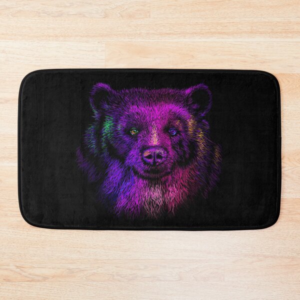 Item preview, Spectacled bear abstract neon colors designed and sold by Bcolors.