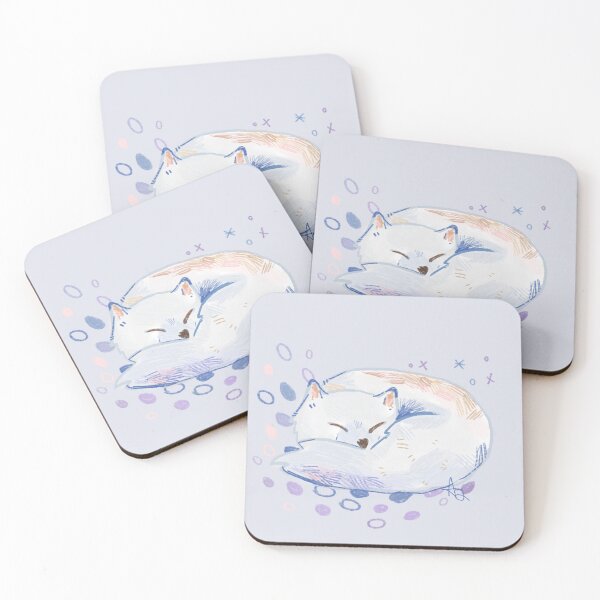 Item preview, Sleeping Arctic Fox designed and sold by aymeigh.