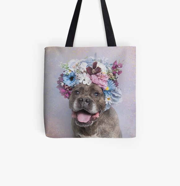 Flower Power, Rumple All Over Print Tote Bag