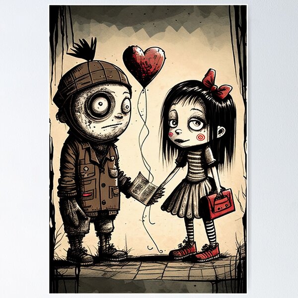 Valentine Doodle I Poster