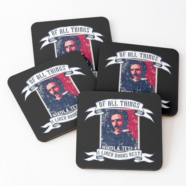 Item preview, Of all things I liked books best, quotes by Nikola Tesla  designed and sold by HomeCoquette.