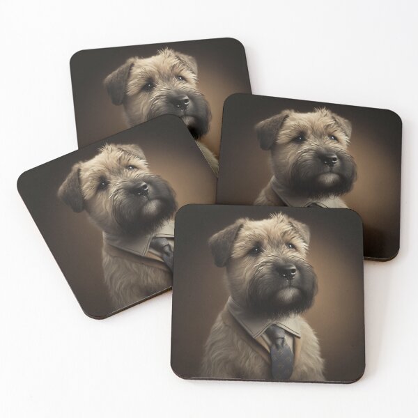 Item preview, Terrier de trigo con revestimiento suave en un traje designed and sold by IllReputes.