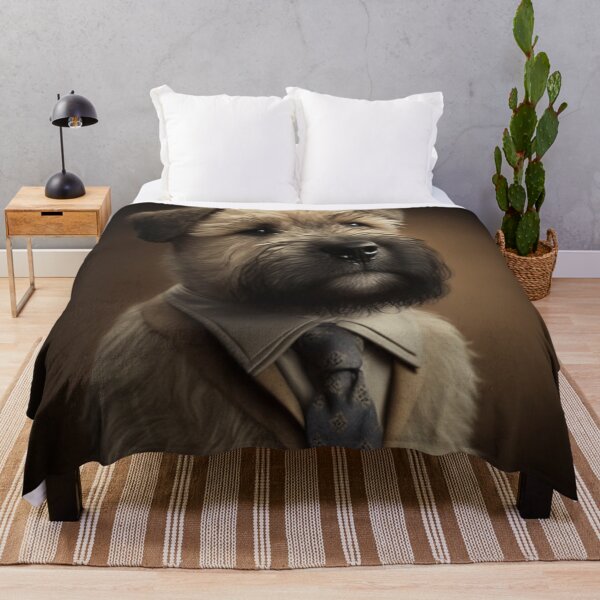Item preview, Terrier de trigo con revestimiento suave en un traje designed and sold by IllReputes.