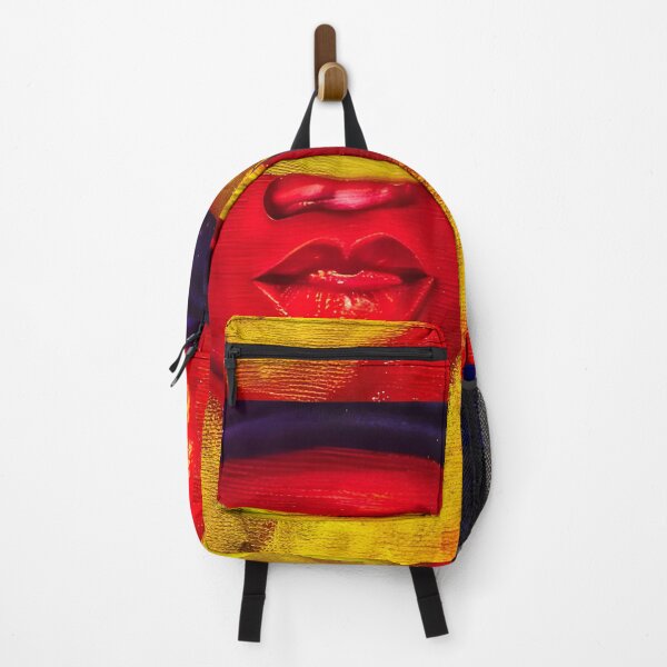 Item preview, Red Golden Lips Abstract Art designed and sold by Natrual0903.