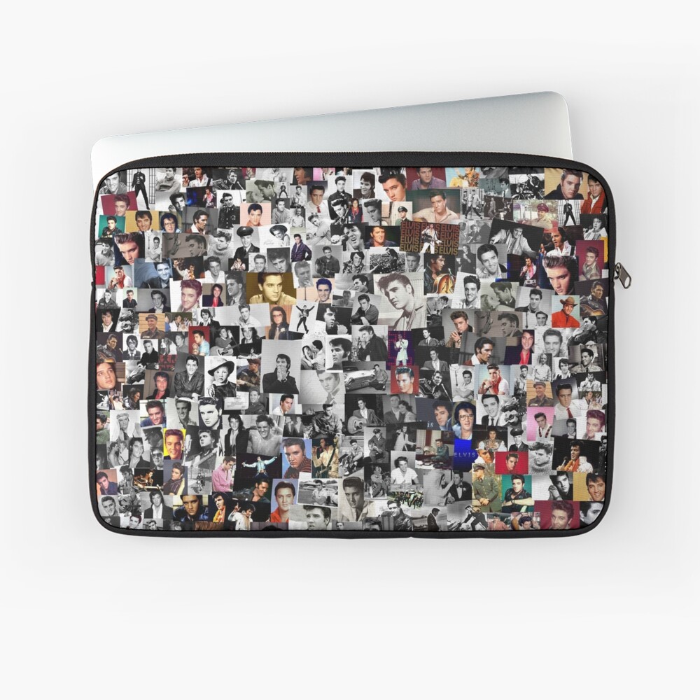 Elvis presley collage Laptop Sleeve