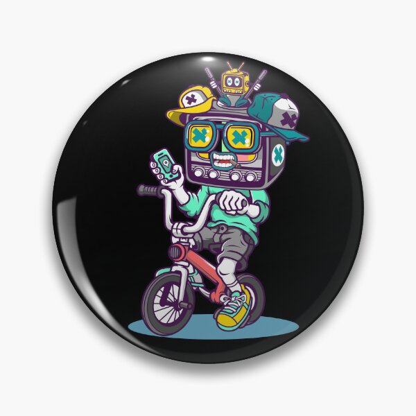 Item preview, Funny Biker Tv Cartoon Graphic Cool Design Streetwear designed and sold by PECCATOR.