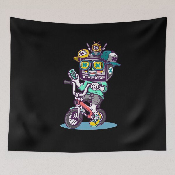 Item preview, Funny Biker Tv Cartoon Graphic Cool Design Streetwear designed and sold by PECCATOR.