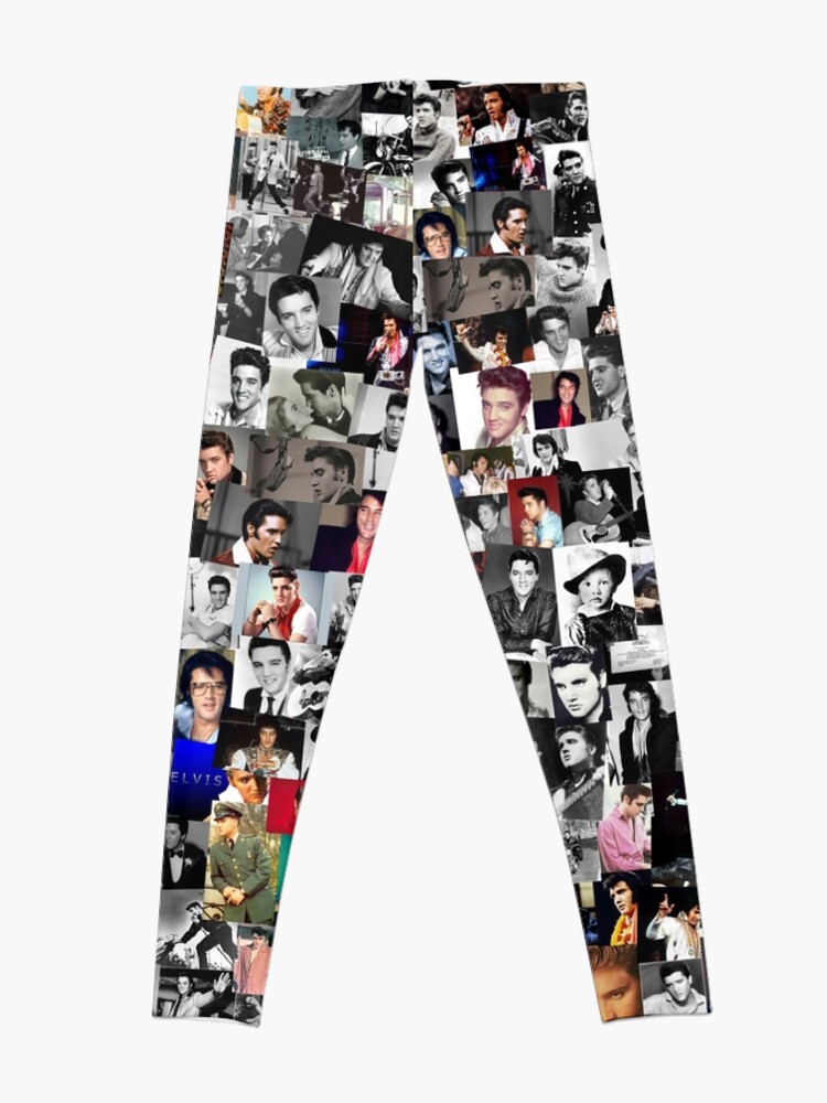 Alternate view of Elvis presley collage Leggings