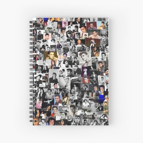 Elvis presley collage Spiral Notebook