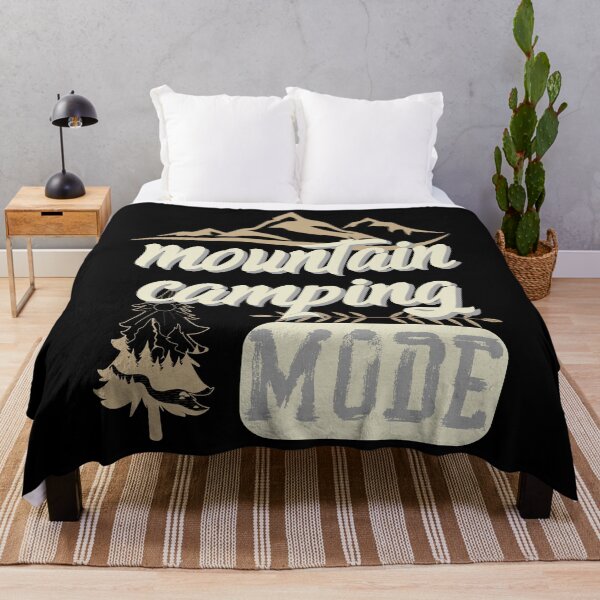 Item preview, mountain camping mode, forest river sun inside tree pine designed and sold by movie-popcorn.