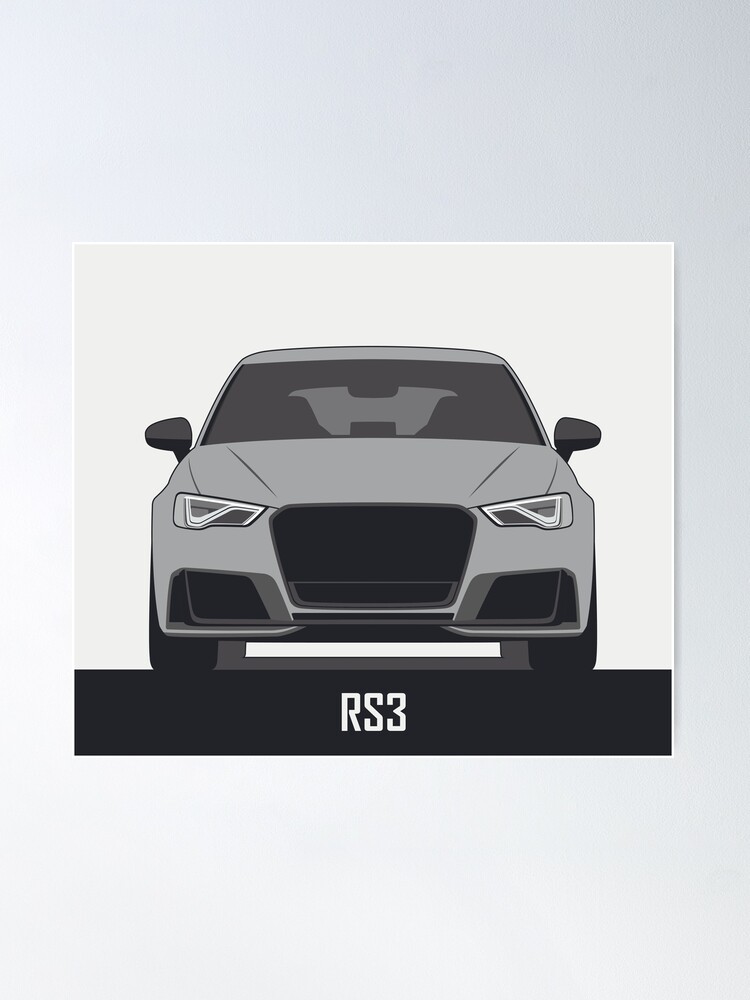 RS3 8V Poster by CarFrontVectors