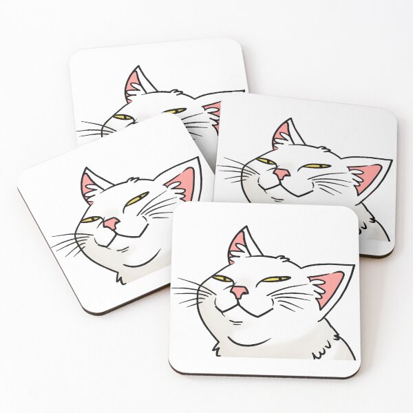 Item preview, Smug white Cat designed and sold by perry92.