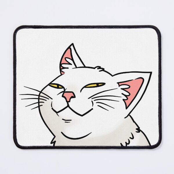 Item preview, Smug white Cat designed and sold by perry92.