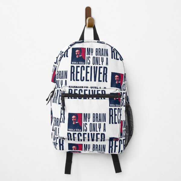 Item preview, My brain is only a receiver, quotes by Nikola Tesla designed and sold by HomeCoquette.