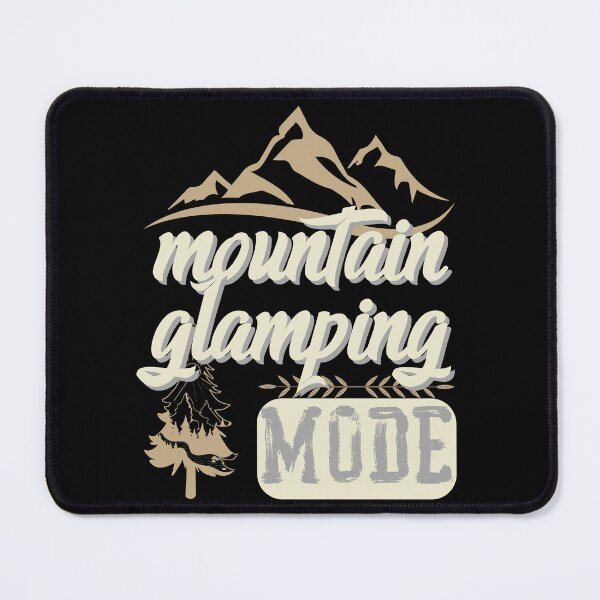 Item preview, mountain glamping mode, forest river sun inside tree pine designed and sold by movie-popcorn.